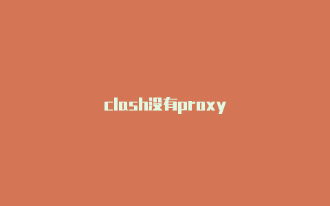 clash没有proxy