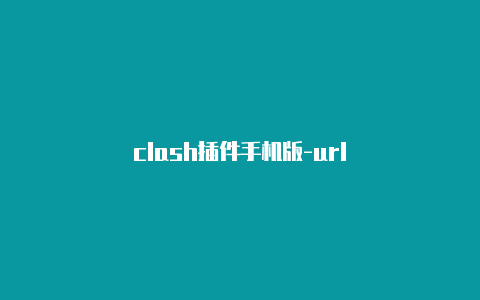 clash插件手机版-url