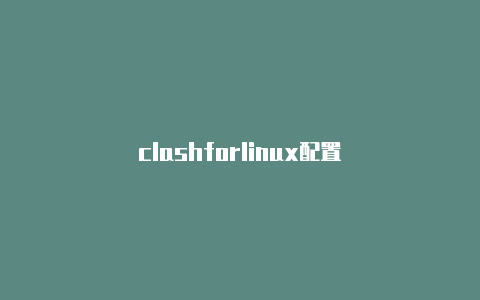 clashforlinux配置