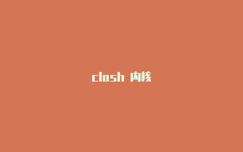 clash 内核