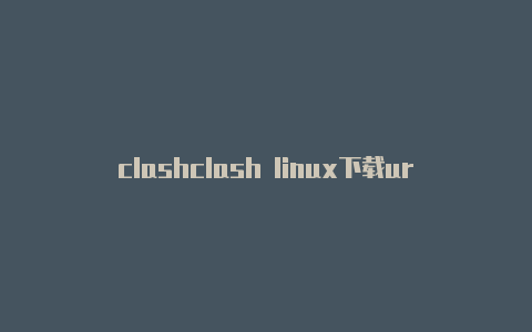 clashclash linux下载url节点
