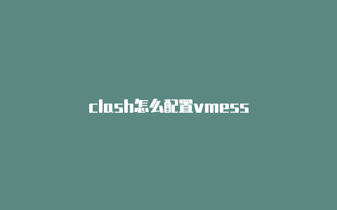 clash怎么配置vmess