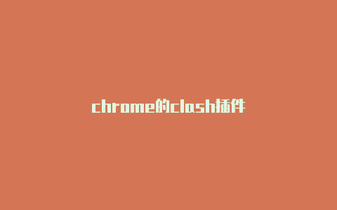 chrome的clash插件